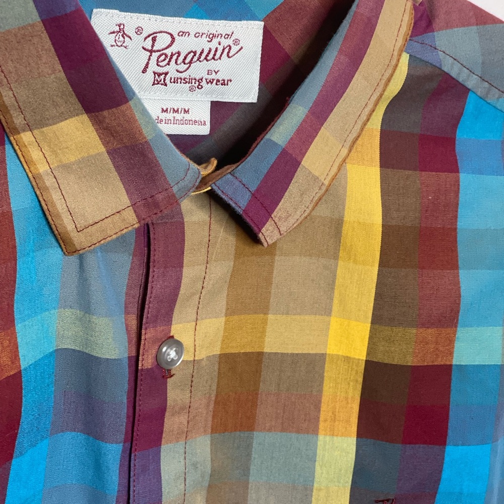 Penguin Men’s Button Down Shirt Size M - Picture 3 of 4